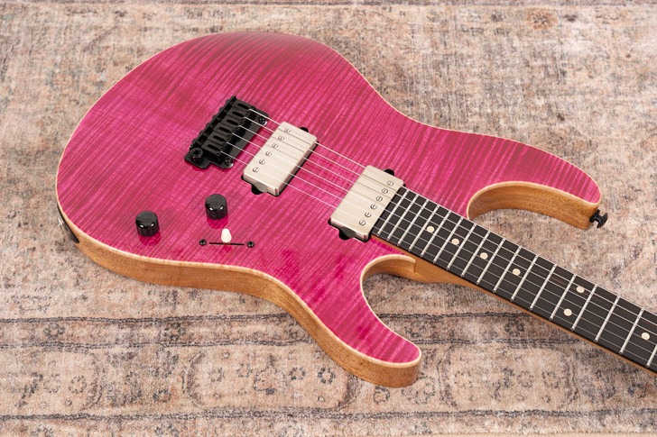 Suhr Custom Modern - Magenta Pink Stain Top, Natural Back