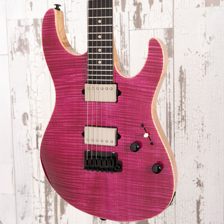 Suhr Custom Modern - Magenta Pink Stain Top, Natural Back