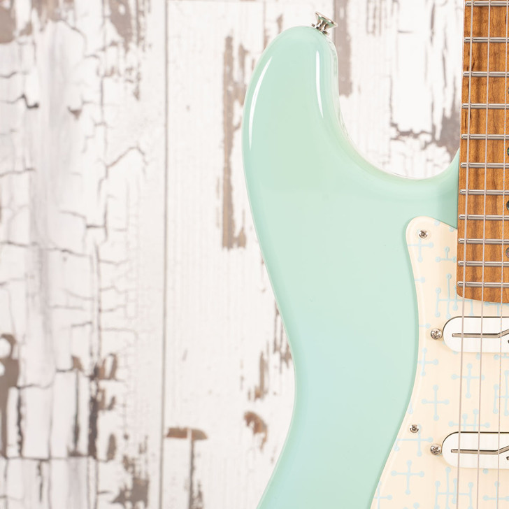 Forshage Meso - Seafoam Green w/ Decoboom Pickguard and Fralin Split Rail Pickups