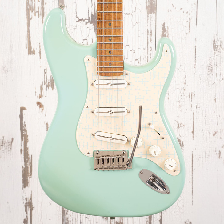 Forshage Meso - Seafoam Green w/ Decoboom Pickguard and Fralin Split Rail Pickups