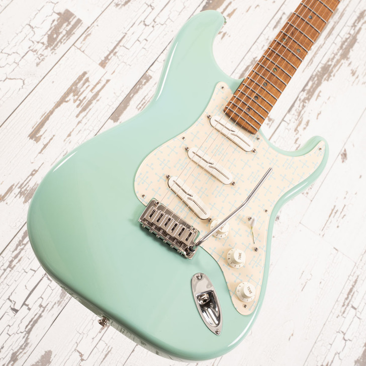 Forshage Meso - Seafoam Green w/ Decoboom Pickguard and Fralin Split Rail Pickups