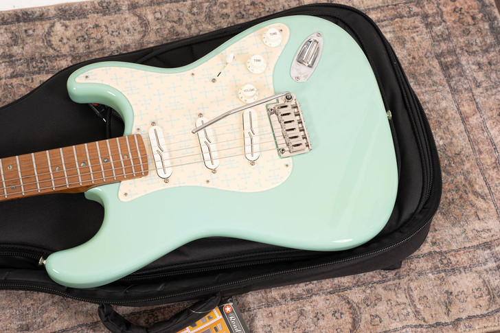 Forshage Meso - Seafoam Green w/ Decoboom Pickguard and Fralin Split Rail Pickups