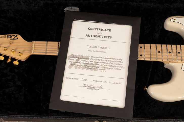 Michael Tuttle Custom Classic S - Mary Kaye Blonde (Used)