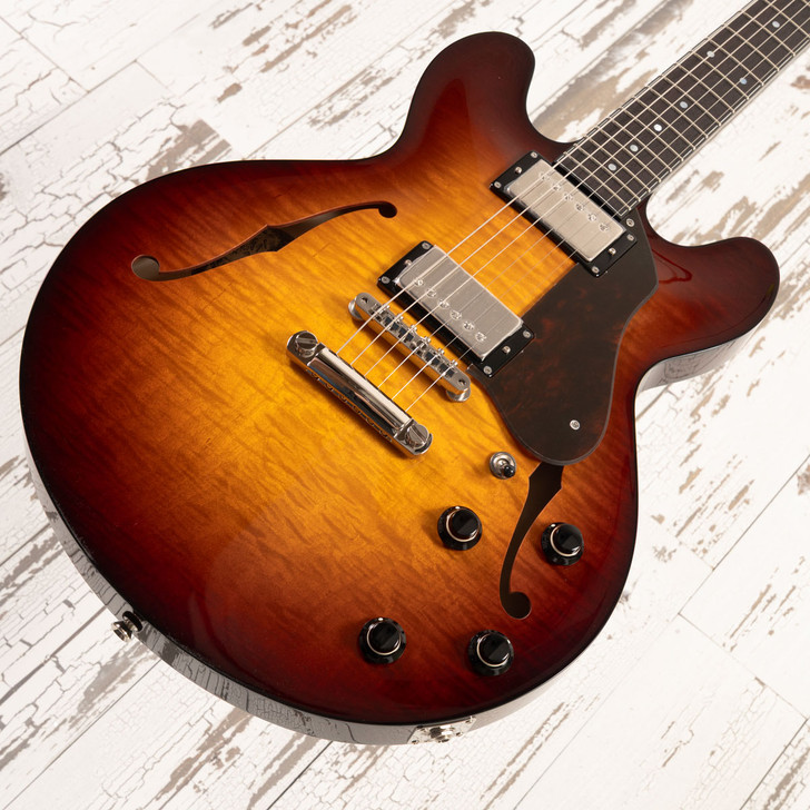 Collings I-35 LC  Deluxe - Tobacco Sunburst, Tortoise Binding & Throbak Pickups