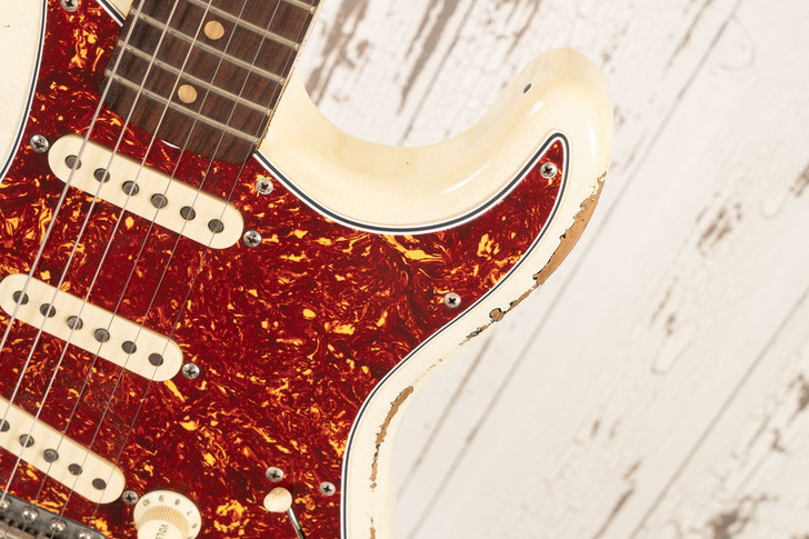 SVL '61 Reserve - Olympic White Over Sunburst, Heavy Relic (Used)