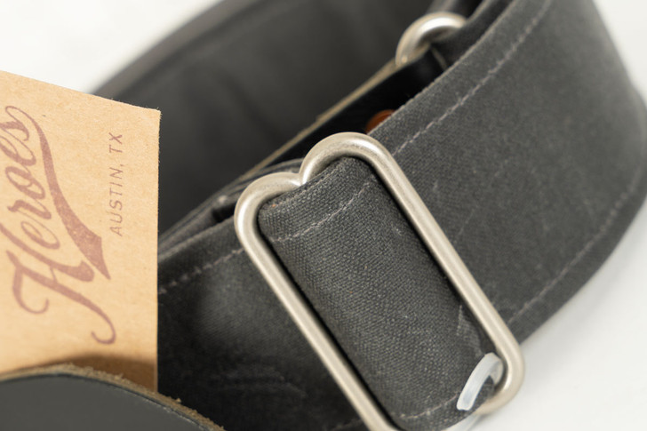 Heroes ATX Denim Guitar Strap mkII - Raw Black