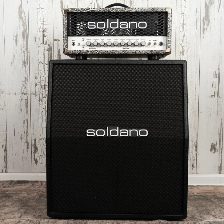 Soldano SLO-30 Head - Snakeskin w/ 2x12 Slant Cab - Black (Used)
