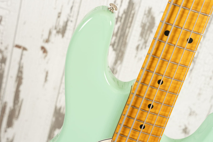 2010 Ernie Ball Music Man Classic Sting Ray 5 Bass - Mint Green (Used)
