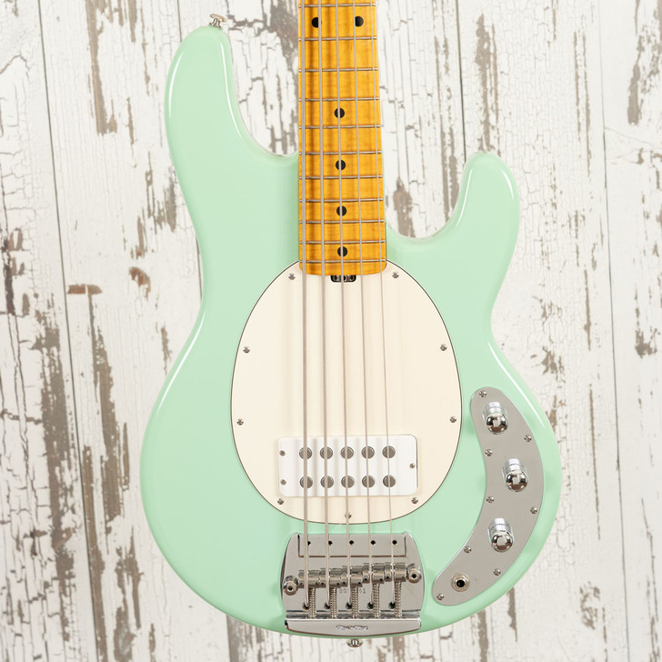 2010 Ernie Ball Music Man Classic Sting Ray 5 Bass - Mint Green (Used)