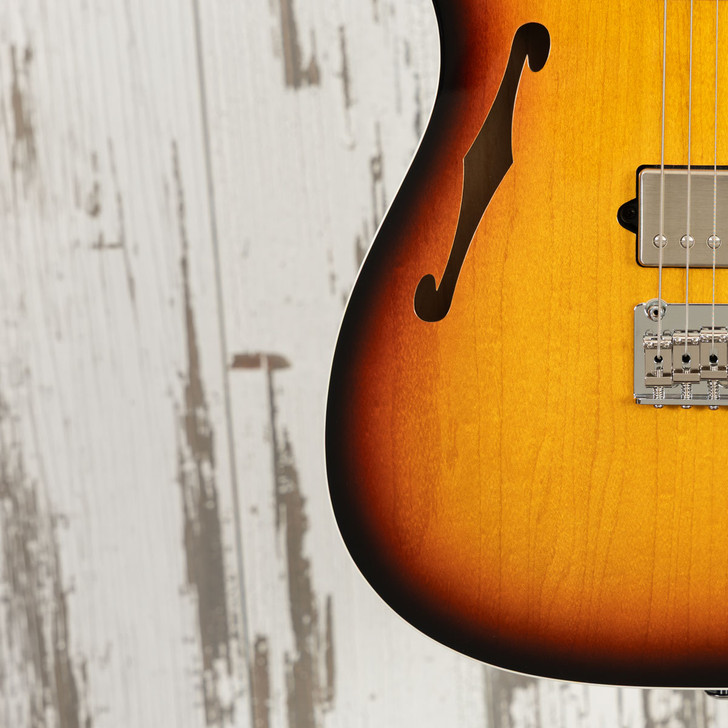 Suhr Custom Classic T Antique, Semi-Hollow - 3 Tone Sunburst, Bound Top w/ Matching Headstock
