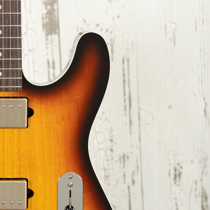 Suhr Custom Classic T Antique, Semi-Hollow - 3 Tone Sunburst, Bound Top w/ Matching Headstock