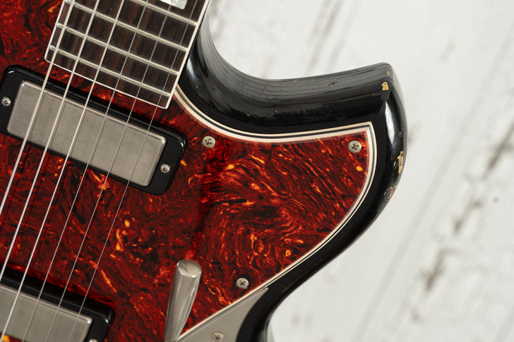 Novo Serus J - Bull Black Over '64 3-Tone Sunburst w/ Lollar Firebird Pickups