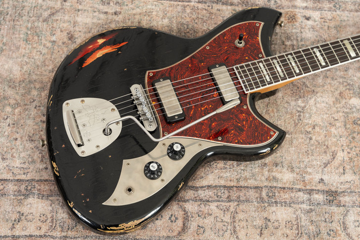 Novo Serus J - Bull Black Over '64 3-Tone Sunburst w/ Lollar Firebird Pickups