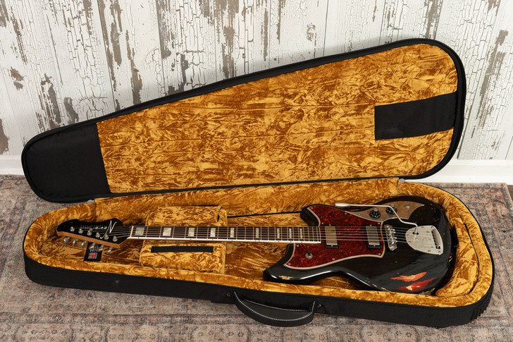 Novo Serus J - Bull Black Over '64 3-Tone Sunburst w/ Lollar Firebird Pickups