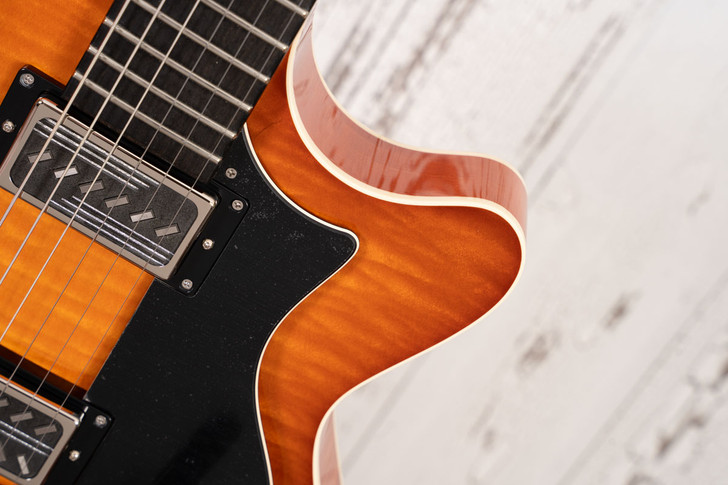 Collings 620 SM LC - Ice Tea Sunburst, Righteous Sound Pickups, Bigsby Vibrato