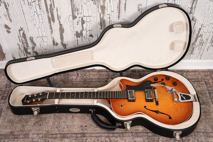 Collings 620 SM LC - Ice Tea Sunburst, Righteous Sound Pickups, Bigsby Vibrato