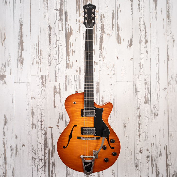 Collings 620 SM LC - Ice Tea Sunburst, Righteous Sound Pickups, Bigsby Vibrato