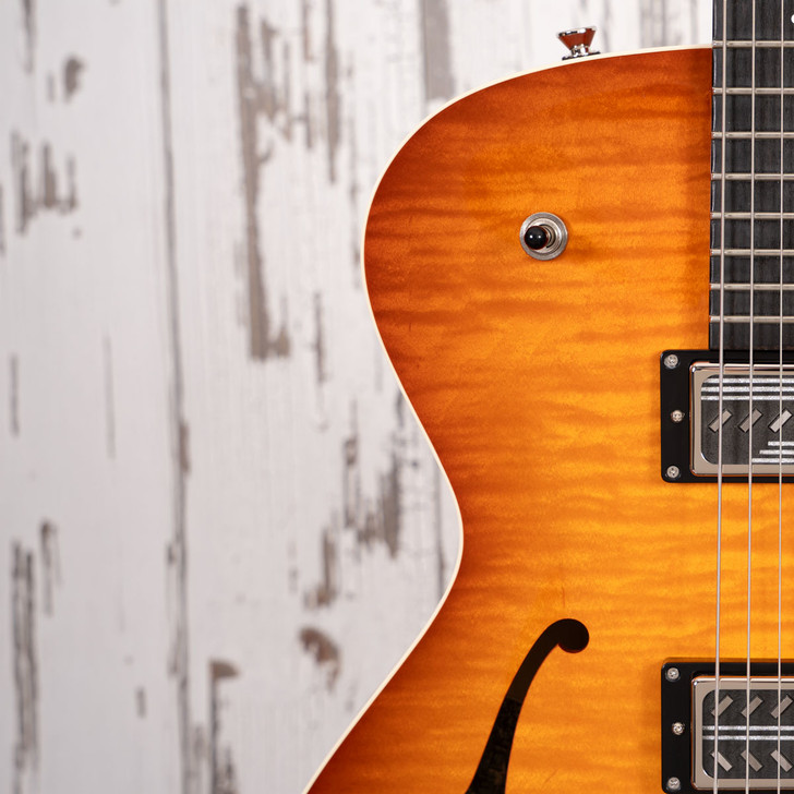 Collings 620 SM LC - Ice Tea Sunburst, Righteous Sound Pickups, Bigsby Vibrato