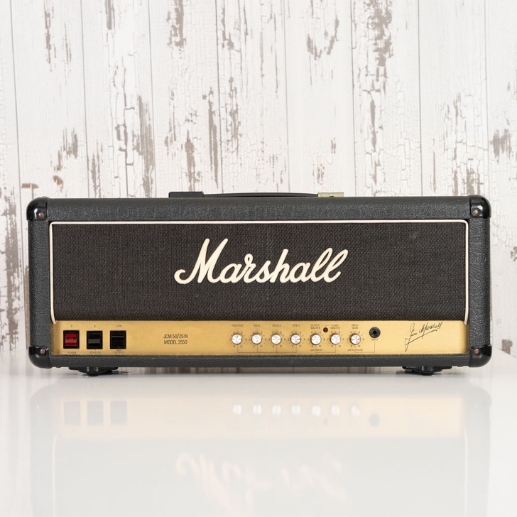 1987 Marshall Model 2550 JCM 50/25 W "Black Jubilee" Head (Used)