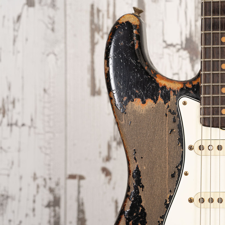 Fender Custom Shop Master Built Dale Wilson '61 Stratocaster Black Over 3 Tone Sunburst, Suhr Pickups (Used)