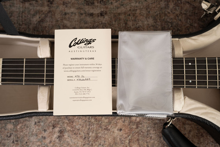 Collings 470 JL - Antique Blonde, Solid Tailpiece