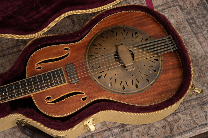 Mule Charlie Parr - Tricone, Flamed Mahogany (Used)
