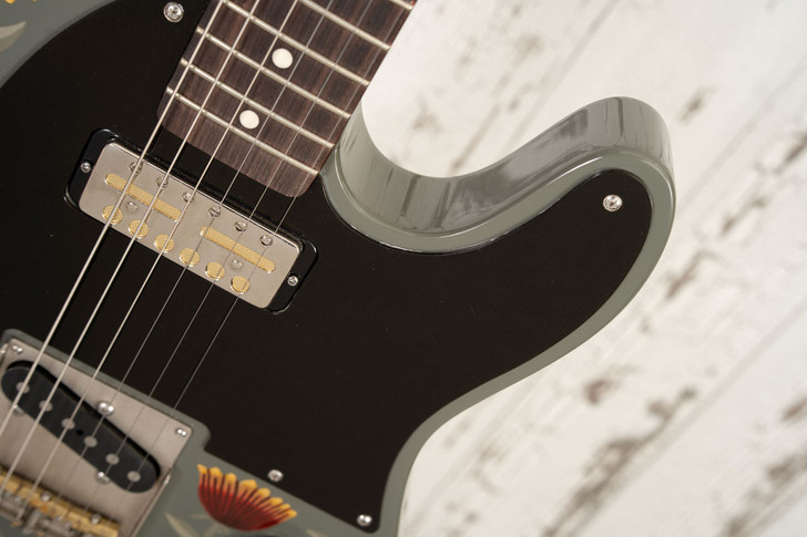 Creston T-Style w/ Sarah Ryan Custom Artwork and Lollar Pickups (Used)