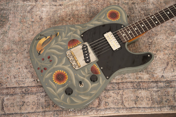 Creston T-Style w/ Sarah Ryan Custom Artwork and Lollar Pickups (Used)