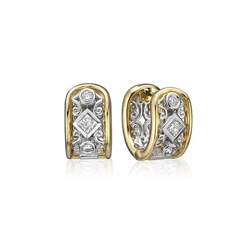 Designer Series Tribute Diamond Hoop Earring