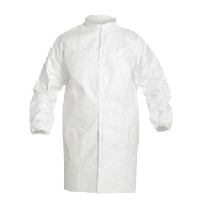 Champion Tyvek Wraparound Smock – white, fluid-repellent smock for embalming preparation room use
