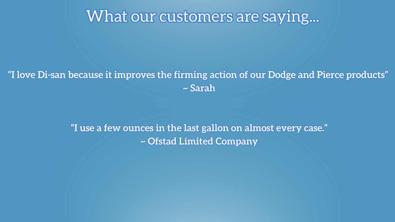What our customers are saying about DI-SAN