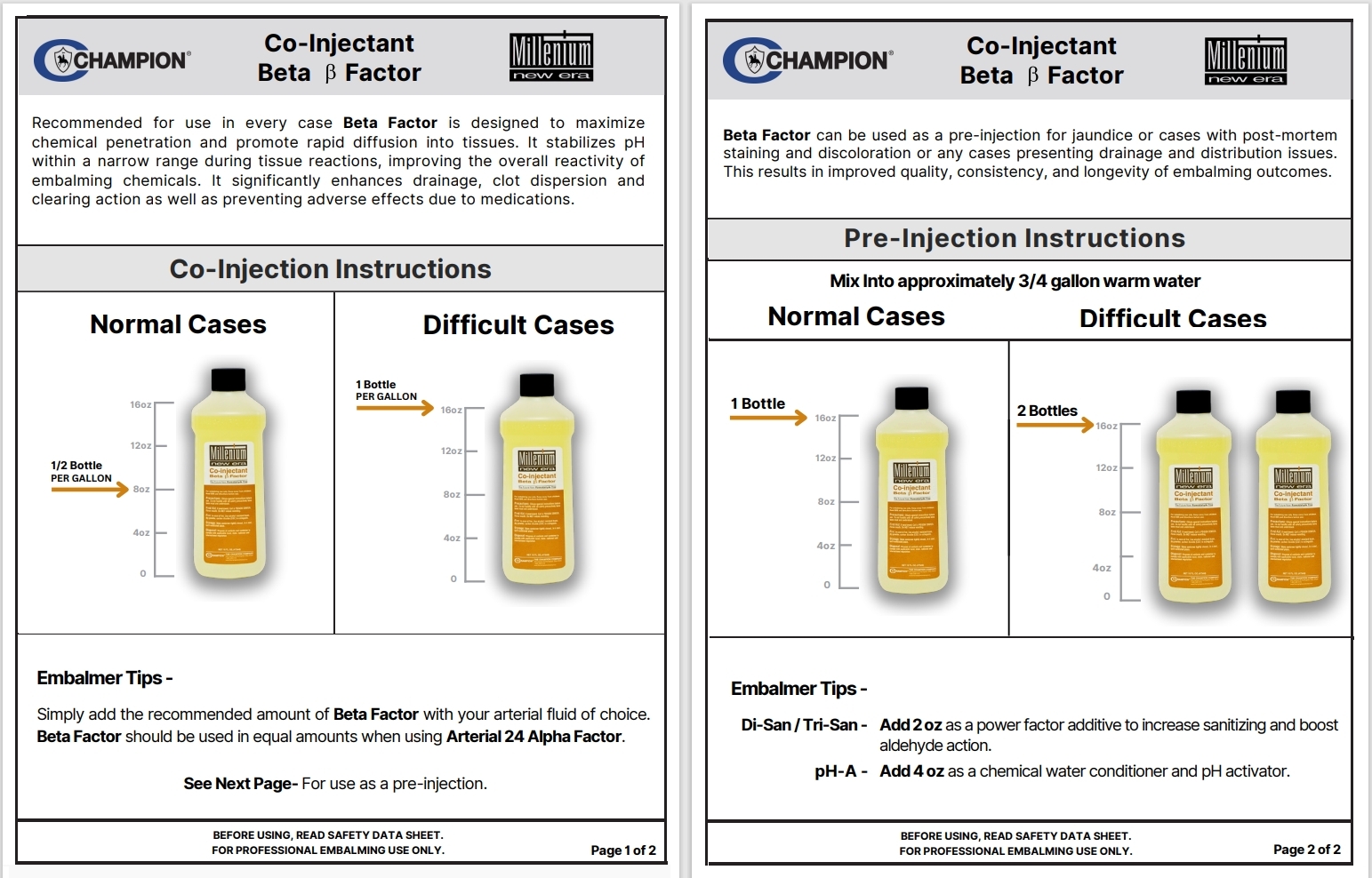 CHAMPIION SPOTLIGHT CO/PRE INJECTION BETA 