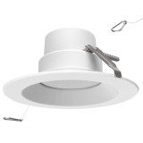 10in. LED Wattage Adjustable & Color Tunable Recessed Downlight - Integrated Driver - 21W/29.5W/37.5W - 3000K/3500K/4000K - Keystone
