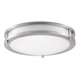 LED Double Ring 12" Ceiling Light - Brush Nickel - Euri