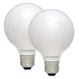 LED G25 - 2 Pack Globe Bulb - 60 Watt - 550 Lumens - Sylvania