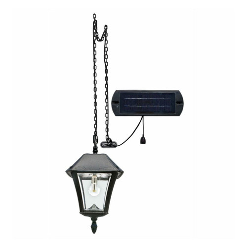 Solar LED Baytown II Pendant Light with Remote - Black or White Finish - Gama Sonic