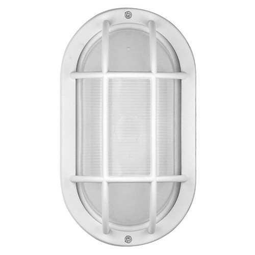 LED Outdoor Bulkhead Wall Light - 6.2W - 434 Lumens - 5000K - White Finish - Euri Lighting