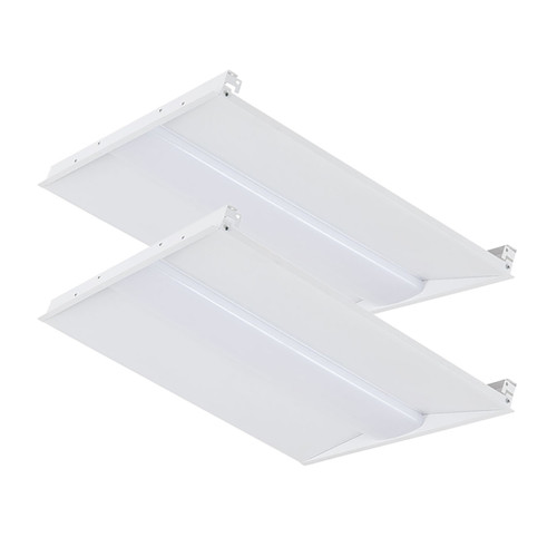 Case of 2 - 2x2 LED Troffer Light - Wattage Adjustable 25W/35W - Color Tunable 30K/40K/50K - Euri Lighting