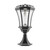 LED Victorian Solar Lamp with Motion Sensor with Three Mounting Options - 100 Lumens - 2700K - Black Finish - Gama Sonic