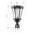 LED Victorian Solar Lamp with Motion Sensor with Three Mounting Options - 100 Lumens - 2700K - Black Finish - Gama Sonic