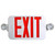 LED Low Profile Exit & Emergency Combo Sign - Remote Capable - Red/Green Letters - 90 Min. Emergency Runtime - LumeGen