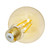CASE OF 24 - LED G25 Amber Filament - 7 Watt - Dimmable - 75W Equiv - 600 Lumens - Euri Lighting