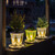 2-Pack - Solar LED Uplight Planter Base - Gama Sonic