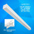 Wall Mount LED 4ft. Up/Down Linear Light - 50 Watt - Color Tunable 3000K/4000K/5000K - White Lamp Body - LumeGen