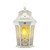 LED Outdoor Wall Flame Lantern Light - 12.5W - 1200 Lumens - 3000K - White Water Glass Finish - Euri Lighting