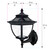 Solar LED Pagoda Lantern Light - Black - Gama Sonic