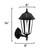 Solar LED Topaz Lantern Light - 50 Lumens - 3100K/6000K - Black Finish - Gama Sonic