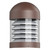 LED Wattage Adjustable & Color Tunable Round Louvered Bollard Light - Dome Top - 12W/16W/22W - 3K/4K/5K - Morris
