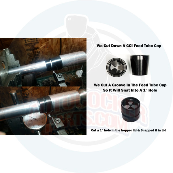 50 Round Deluxe Paintball Hopper w/feedgate Black