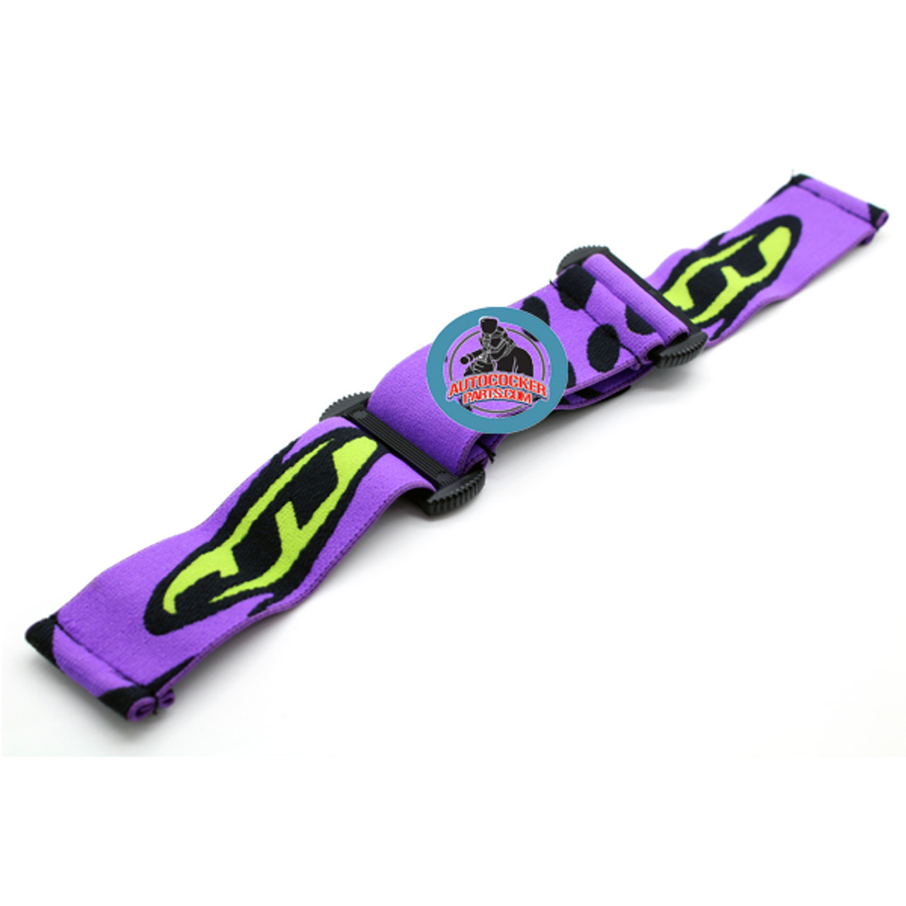 JT ProFlex Woven Goggle Strap - Purple/Lime